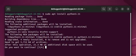 how to install python 3.11 in linux terminal