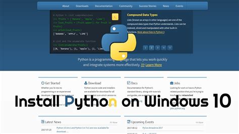 how to install python 3.4 in windows 10