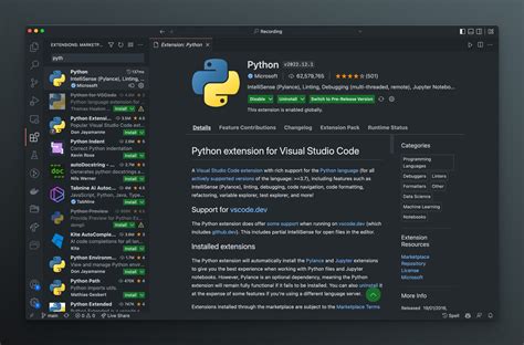 how to install python extension in visual studio code manually