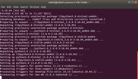 how to install python in linux using terminal