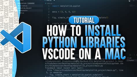 how to install python libraries in visual studio code mac