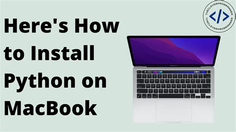 how to install python on macbook pro