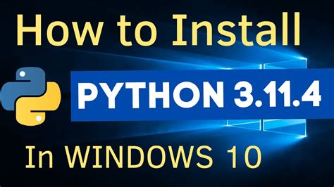 how to install python on windows 10 free