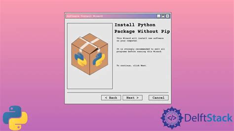 how to install python package without pip