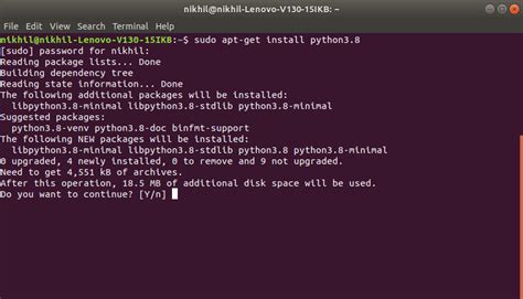 how to install python packages in linux terminal