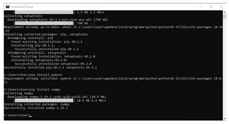 how to install python packages in windows command prompt