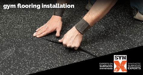 how to install rubber gym flooring
