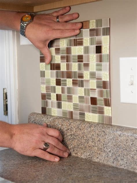 How To Install Self Adhesive Kitchen Backsplash
