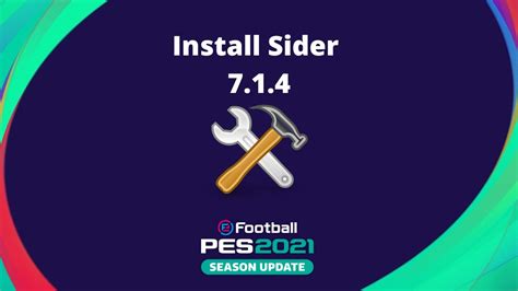 how to install sider pes 2021