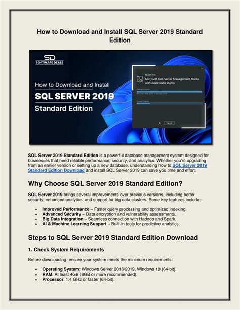 how to install sql server 2019 standard edition step by step