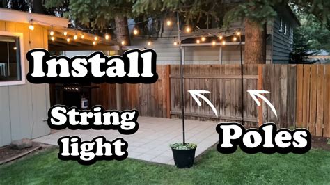 How To Install String Lights In The Backyard