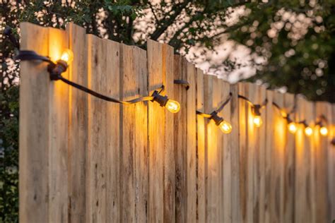 How To Install String Lights On A Fence