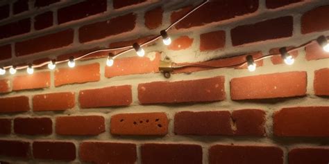 How To Install String Lights On Brick Wall