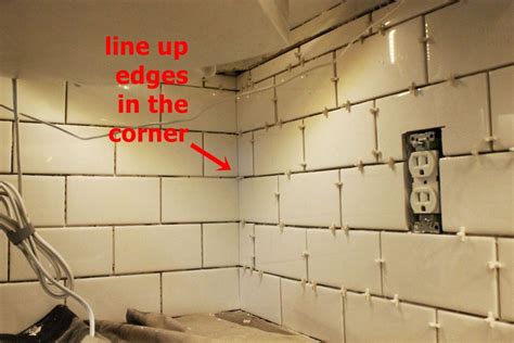 How To Install Subway Tile Backsplash In A Corner