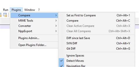 how to install the compare plugin in notepad ++
