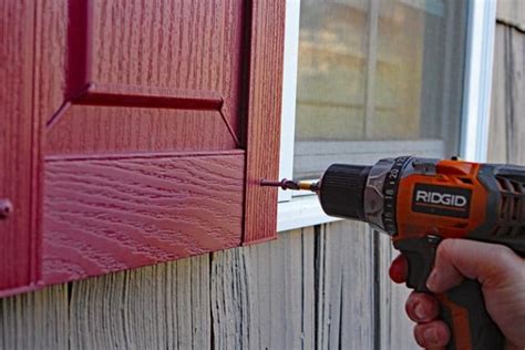 how to install vinyl shutters