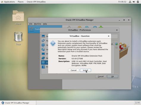 how to install virtualbox extension pack on linux