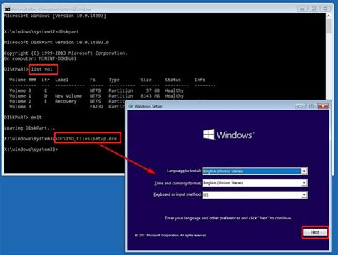 how to install windows 10 from usb using command prompt