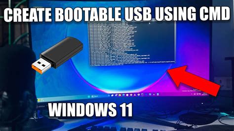 how to install windows 11 from usb using command prompt
