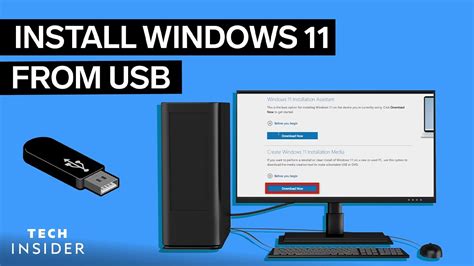 how to install windows on pc using usb