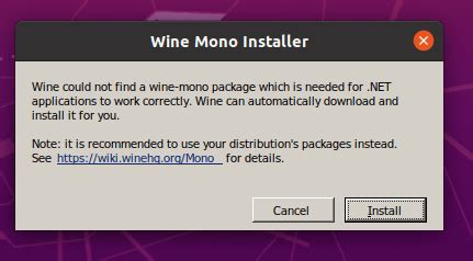 how to install wine mono on linux