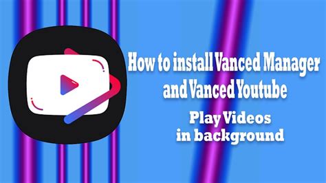 how to install youtube vanced