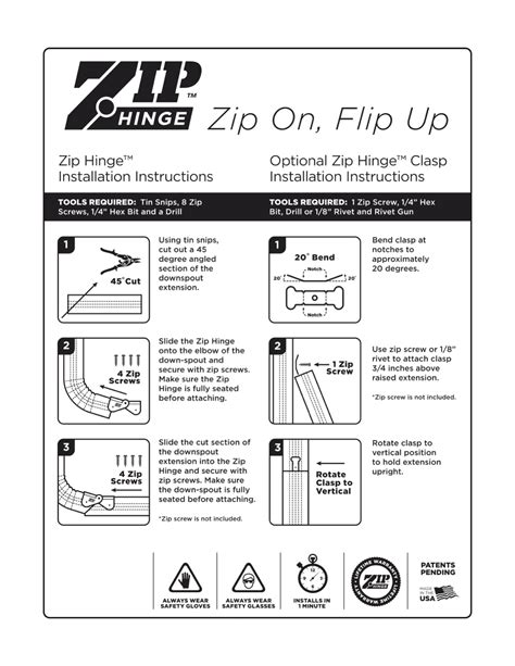 How To Install Zip Hinge
