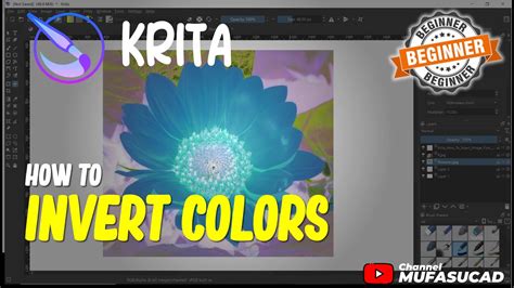 how to invert color in krita