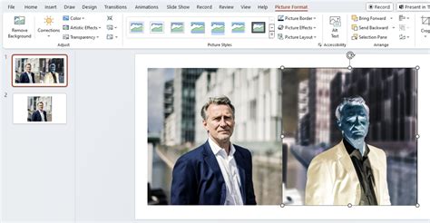 how to invert colors on image in powerpoint