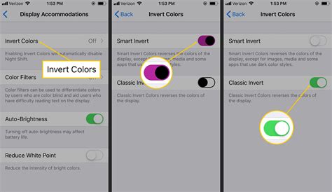 how to invert colours on an image on iphone