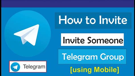 how to invite someone to a group in telegram