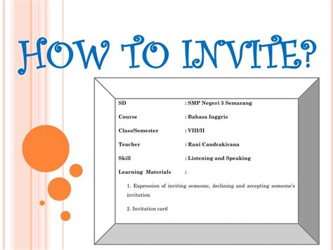 how to invite someone to a presentation