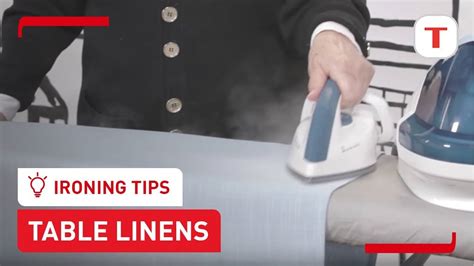 How To Iron A Tablecloth On The Table