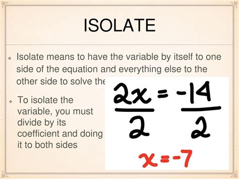 How To Isolate X In 1/X