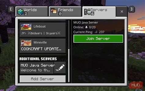 how to join a server in minecraft java edition