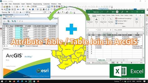 How To Join Excel Table To Attribute Table