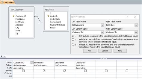 How To Join Fields In Tables In Access