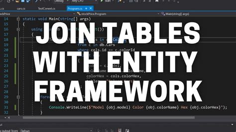 How To Join Two Tables In Entity Framework Core