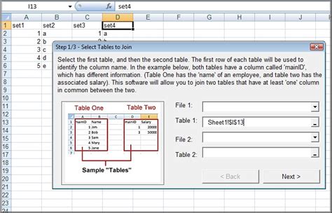 How To Join Two Tables Together In Excel