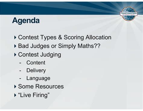 how to judge a speech contest