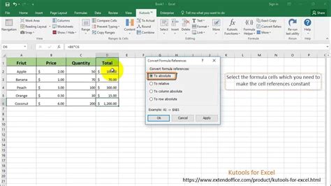 how to keep a formula going in excel