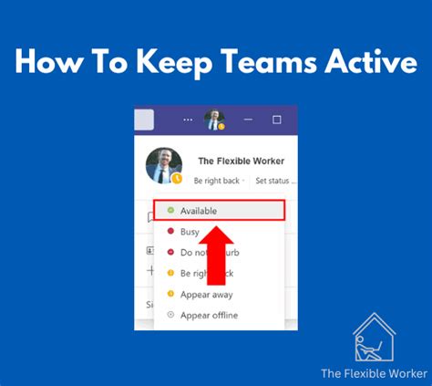 how to keep active on microsoft teams