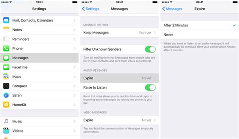 how to keep audio messages on iphone automatically