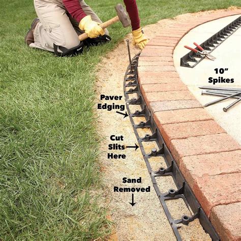How To Keep Brick Edging In Place