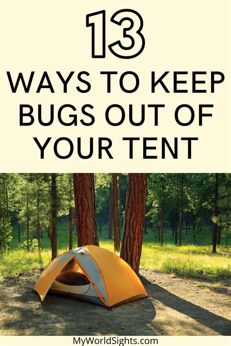 How To Keep Bugs Off Tent