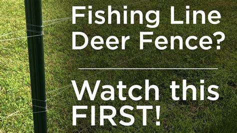 how to keep deer out of garden fishing line