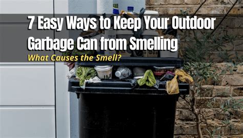 How To Keep Garbage Can From Smelling