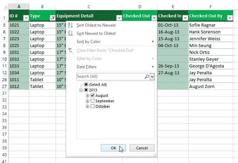 how to keep multiple filters in excel