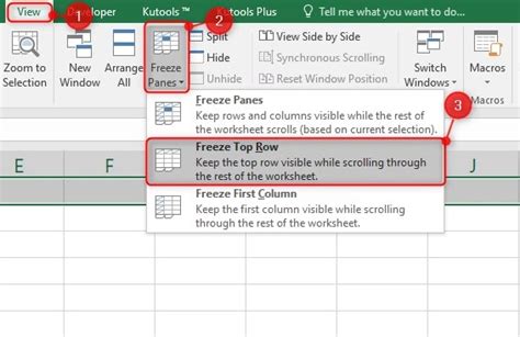 how to keep one row visible in excel