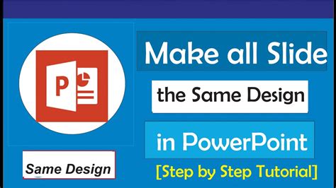 how to keep same slide format in powerpoint